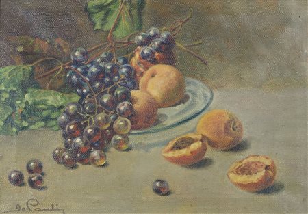 de Pauli "Natura morta" cm. 34x49 - olio su tela Firmato b. a s.