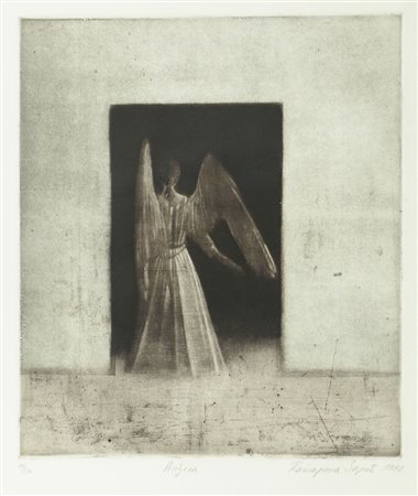 Lotto di 2 incisioni incorniciate con iscrizioni e firme in cirillico. Misure...