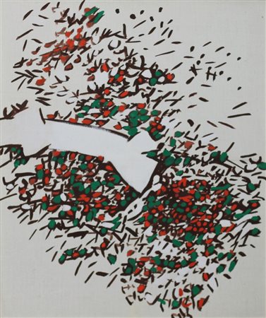 ANTONIO SANFILIPPO, Senza titolo, Olio su tela Anno 1968 Dim. 46x40 Al verso...