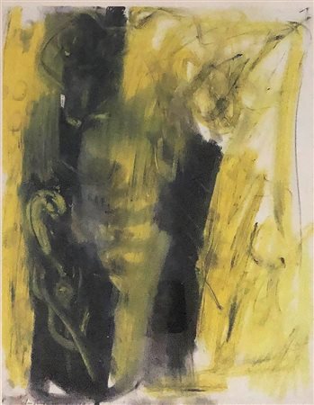 ALFREDO CHIGHINE, Astratto, Tecnica mista su carta Anno 1961 Dim. 43,5x33,5...