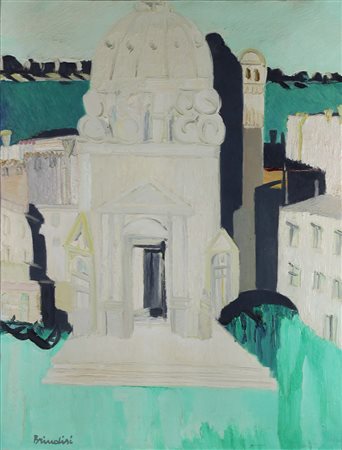 REMO BRINDISI, Venezia, Olio su tela Anni 50 Dim. 80x60 Autentica su foto...