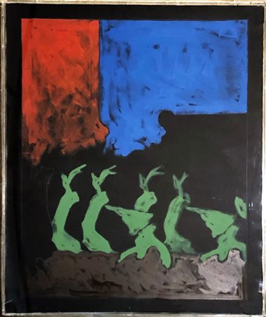 TANO FESTA, Particolare dell'Eden, Acrilici su tela Anno 1976 Dim. 100x80...