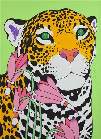 LUIGI MASTRANGELO, Green, Acrilico su tela Anno 2011 Dim. 70x50 Autentica su...