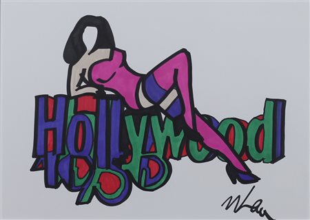 MARCO LODOLA, Senza titolo, Tecnica mista su cartoncino Anni 2000 Dim. 30x42...