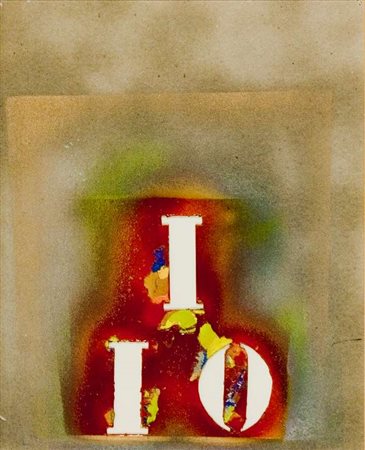 Julien Blaine IO – 1997 tecnica mista su cartone sagomato cm. 41x33 Firma sul...