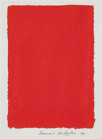 Bernard Aubertin Senza titolo – 2007 acrilico su carta cm.31x23 Firma in...