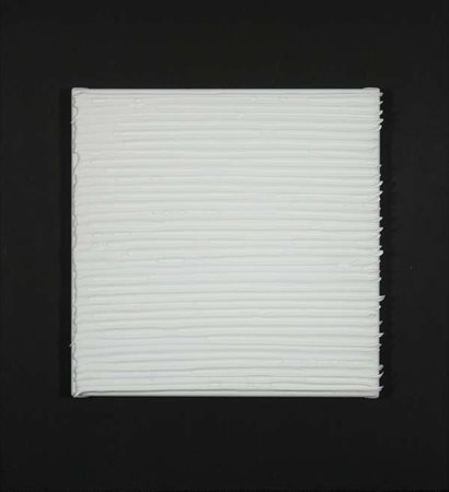 Bernard Aubertin Fait au tube n. 17 – 2009 acrilici su tela cm. 30x30 Firma...