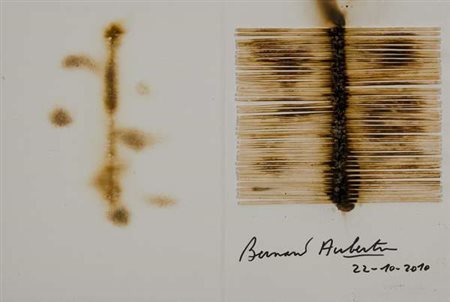 Bernard Aubertin Senza titolo – 2010 libro bruciato dentro teca in plexiglass...