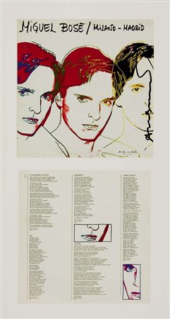 Andy Warhol Miguel Bosé/Milano-Madrid – 1983 disco 33 giri cm. 31x31 disco -...