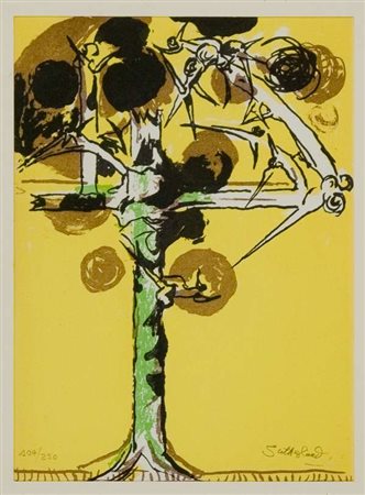 Graham Sutherland Senza titolo litografia,es. 104/250 cm. 23x17 Firma in...