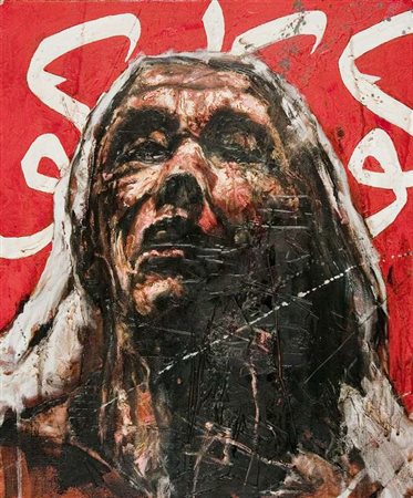 Guy Denning It's the real thing olio su tela cm. 60x50 Firma sul retro...