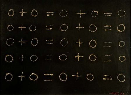 Christian Tobas Senza titolo – 1972 polvere d'argento su cartoncino cm....