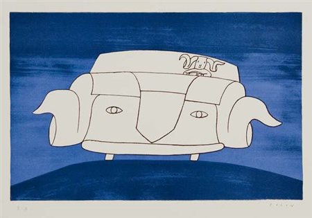 Jean Michel Folon Evasione – 1971 litografia, es. E.A. cm. 25x39 l'inciso –...