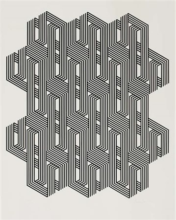 Franco Grignani Senza titolo serigrafia, es. 28/100 cm. 72x62 l'opera - cm....