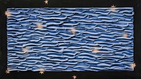 Jorrit Tornquist Mare e stelle – 1998 tecnica mista su tela con cornice...