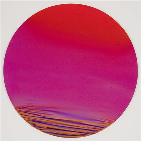 Jorrit Tornquist Oriental Sunset – 2003 acrilico su tela cm. diam. 100 Firma...