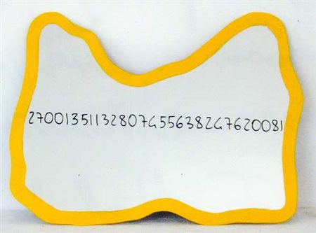 Michelangelo Pistoletto Frattale - 1999/2000 smalti e pennarello su specchio...