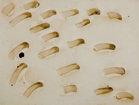 Pierpaolo Calzolari Senza titolo – 1968 sale, petali di rose e tecnica mista...