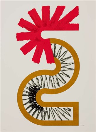 Kumi Sugai Senza titolo litografia, es. H.C. 3/20 cm. 75x55 Firma in basso a dx