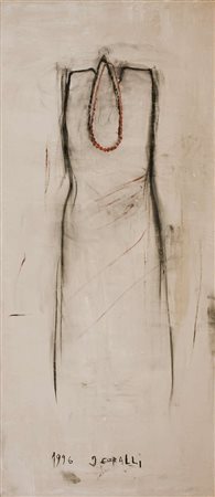 Piero Pizzi Cannella I coralli – 1996 olio su tela cm. 160x70 Firma sul retro...