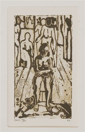 Felice Casorati Senza titolo acquaforte, es. 5/60 cm. 16x9 l'inciso - cm....