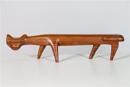 PONTI GIO' (1891 - 1979) Attrib. Scultura il gatto. -. Cm 54,50 x 13,00 x...