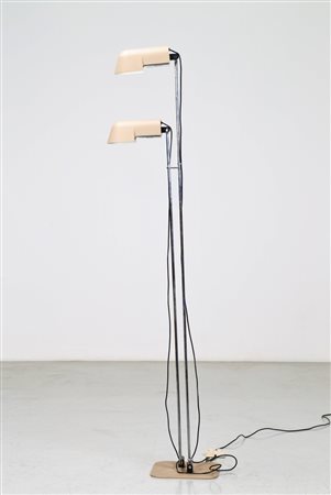 DANILO e CORRADO AROLDI Lampada da terra, mod. Pala, per Luci anni 70. -. Cm...