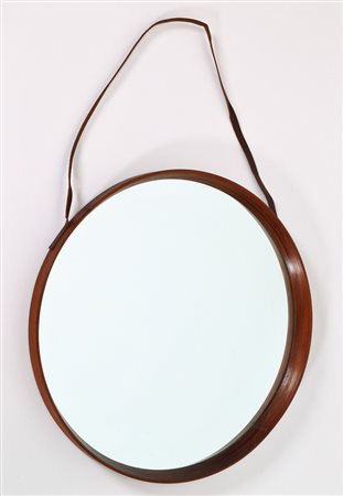 MANIFATTURA ITALIANA Specchio da muro. -. Cm 59,00 x 59,00 x 4,00. Legno e vetro