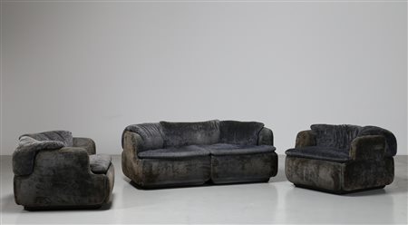 ROSSELLI ALBERTO (1921 - 1976) Salotto composto da un divano due posti e...