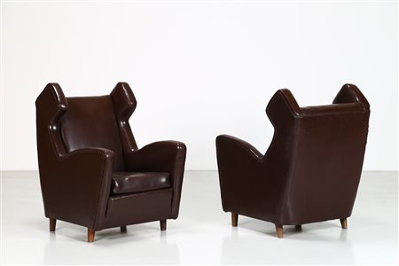 BEGA MELCHIORRE (1898 - 1976) Coppia poltrone. -. Cm 66,00 x 103,00 x 85,00....