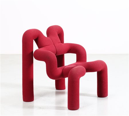 EKSTRÖM TERJE (n. 1944) Poltrona mod. Extreme per Stokk, anni 70. -. Cm 70,00...