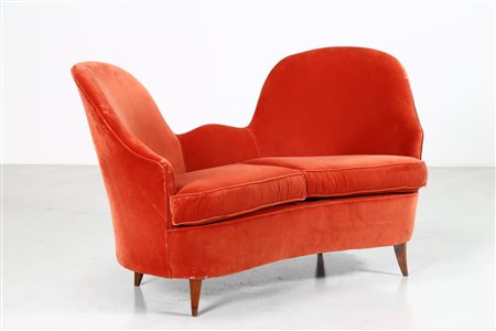 TEMPESTINI MAURIZIO (1908 - 1960) Divano due posti, anni 40. -. Cm 156,00 x...