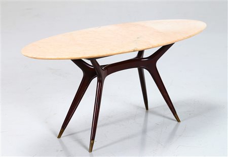 MANIFATTURA ITALIANA Tavolino anni 50. -. Cm 101,00 x 46,00 x 45,50. Legno e...