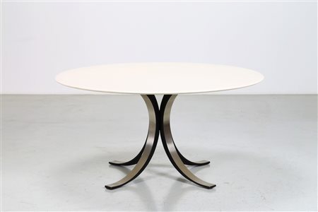 OSVALDO BORSANI - EUGENIO GERLI Tavolo tondo mod. T69, per Tecno 1963. -. Cm...