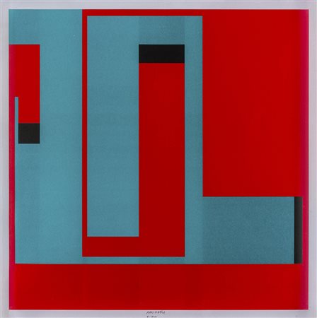 BRUNO MUNARI (1907 - 1998) Negativo-Positivo Litografia a colori, es. VI/XXX,...