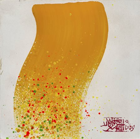 CHIN HSIAO (1935) Senza titolo 1995 Acrilico su carta applicata su tavola 19...