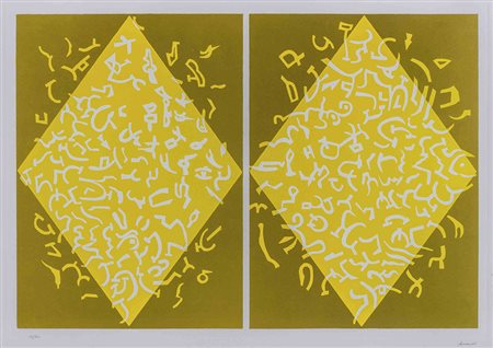 CARLA ACCARDI (1924 - 2014) Composizione astratta 2001 Acquaforte e...