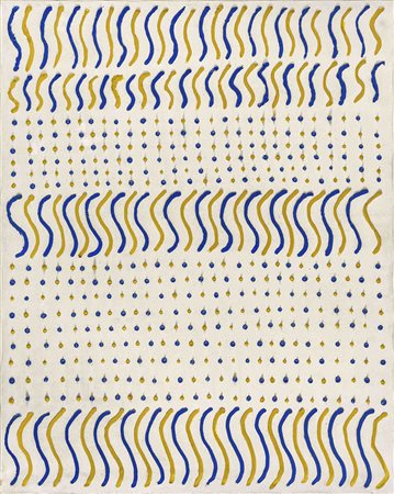 FRANCO BEMPORAD (1926 - 1989) Hyperafismo Acrilico su tela 100 x 80 cm Firma...