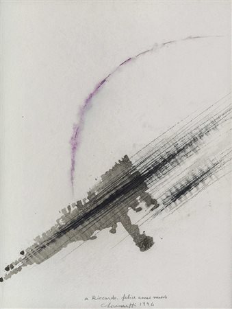 CARLO LORENZETTI (1934) Senza titolo 1994 Tecnica mista su carta 39,6 x 29,8...