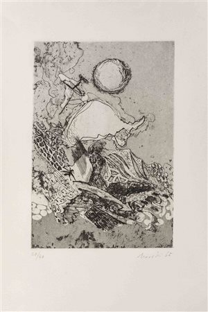 GASTONE NOVELLI (1925 - 1968) Senza titolo 1965 Acquaforte, acquatinta e...