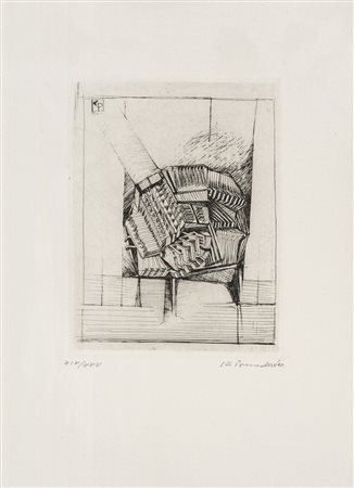 GIO' POMODORO (1930 - 2002) Senza titolo 1960 Acquaforte su carta BFK River,...