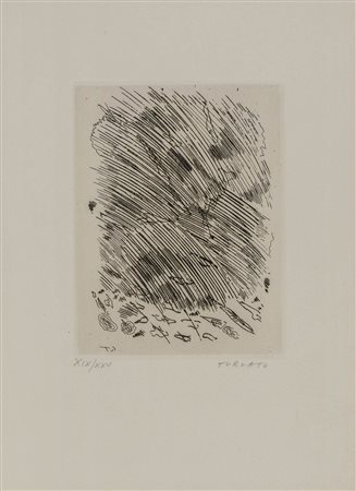 GIULIO TURCATO (1912 - 1995) Senza titolo 1962 Acquaforte, es. XIX/XXV, opera...