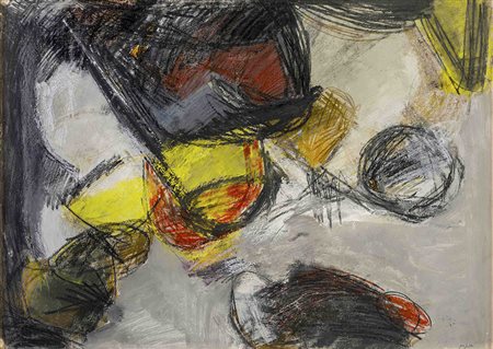 SILVIO PASOTTI (1934) Senza titolo Tecnica mista su cartoncino 50 x 70 cm...