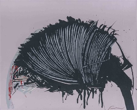 EMILIO SCANAVINO (1922 - 1986) Tramatura Serigrafia su tela, es. non numerato...