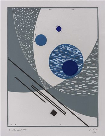 LUIGI VERONESI (1908 - 1998) Composizione 1975 Acquaforte e acquatinta, es....