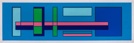 MARIO RADICE (1898 - 1987) Composizione Serigrafia, es. XX/XX 33,5 x 98 cm...