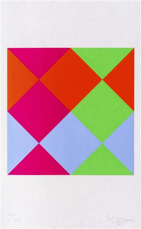 MAX BILL (1908 - 1994) Senza titolo 1966 Serigrafia, es. 26/66 50 x 33 cm...
