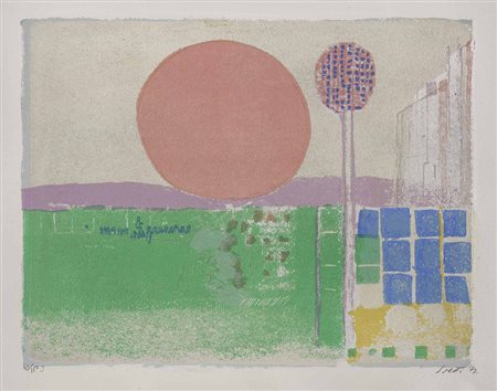 BRUNO SAETTI (1902 - 1984) Sei muri 1977 Cartella contente sei litografie...