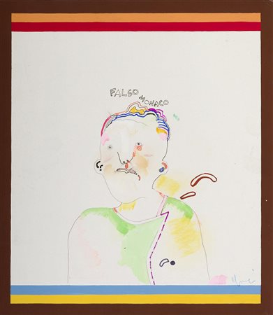 LUCA ALINARI (1943) Senza titolo Quattro tecniche miste su cartoncino 28 x...