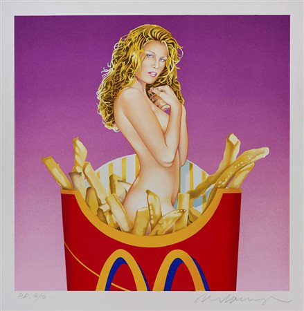 MEL RAMOS (1935) Fraulein French Fries 2002 Litografia, es. p.d.a. 6/10...